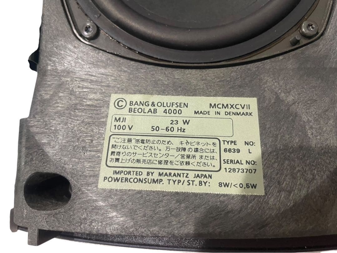 ◇BANG & OLUFSEN B&O スピーカー ペア BEOLAB 4000