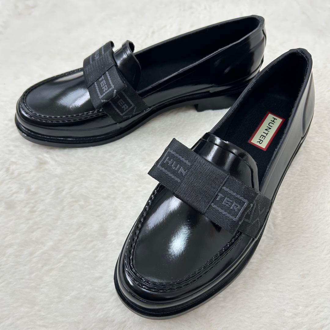 新品◆HUNTERハンター リファインドボウグロス ペニーローファー 完全防水