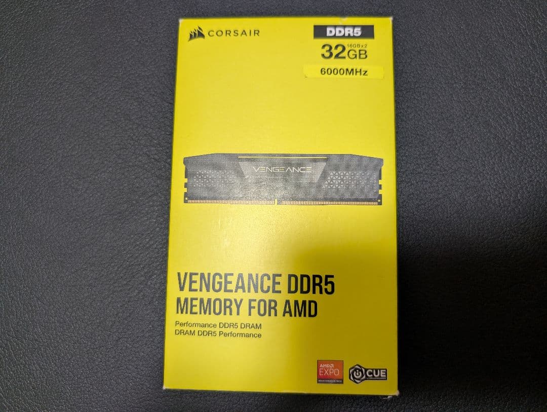メモリー CORSAIR VENGEANCE DDR5 AMD 32GB 6000MHz