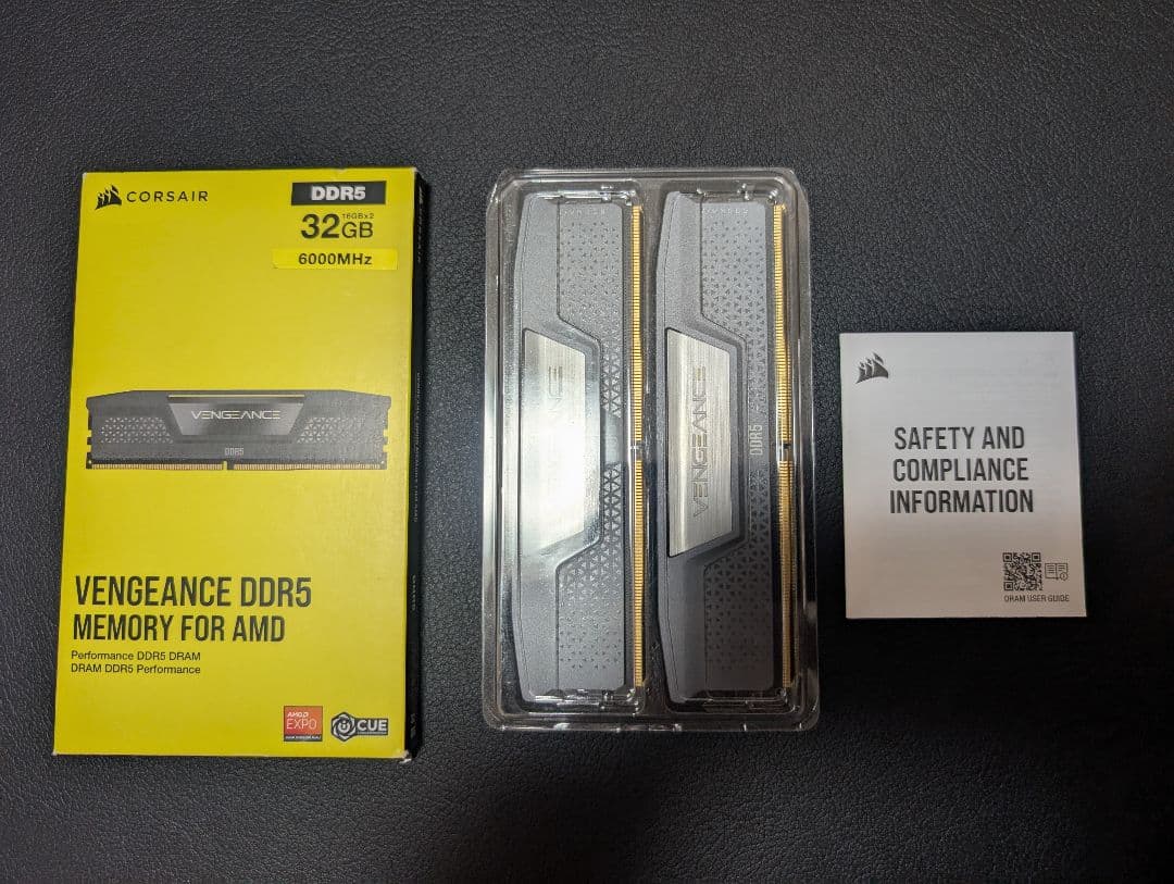 メモリー CORSAIR VENGEANCE DDR5 AMD 32GB 6000MHz