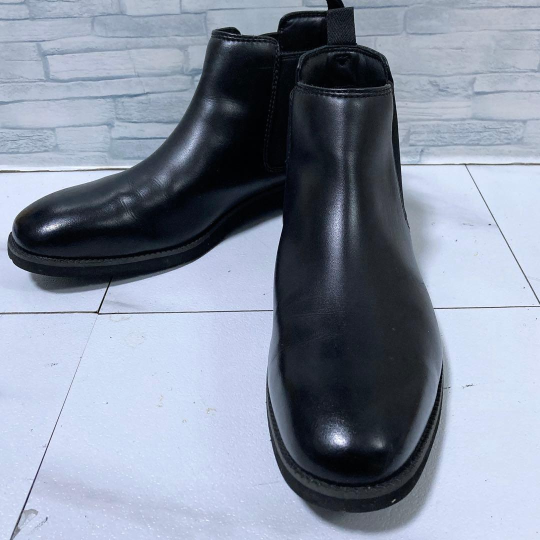 極美品 REGAL リーガルウォーカー サイドゴアブーツ ゴアテックス 黒 27