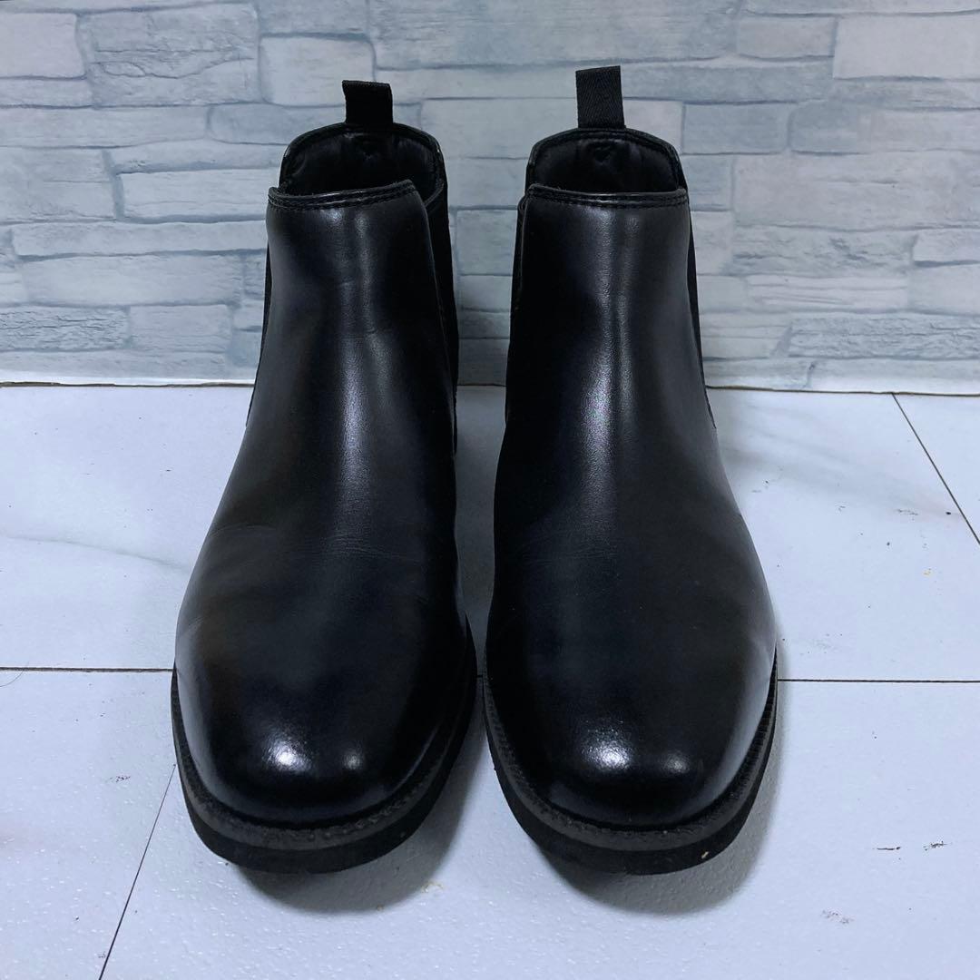 極美品 REGAL リーガルウォーカー サイドゴアブーツ ゴアテックス 黒 27