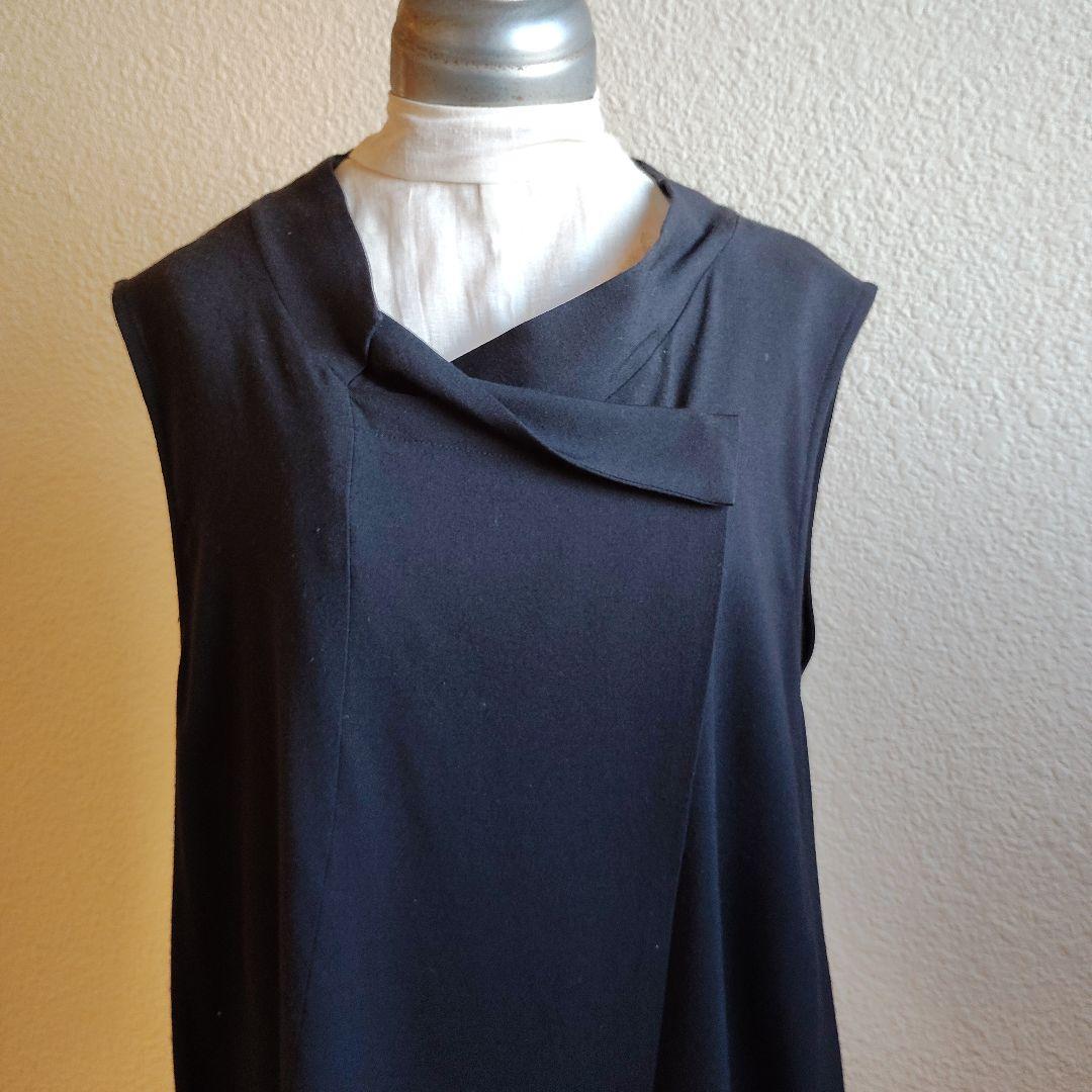 慈雨　センソユニコ　黒ベスト　チュニック　ワンピース