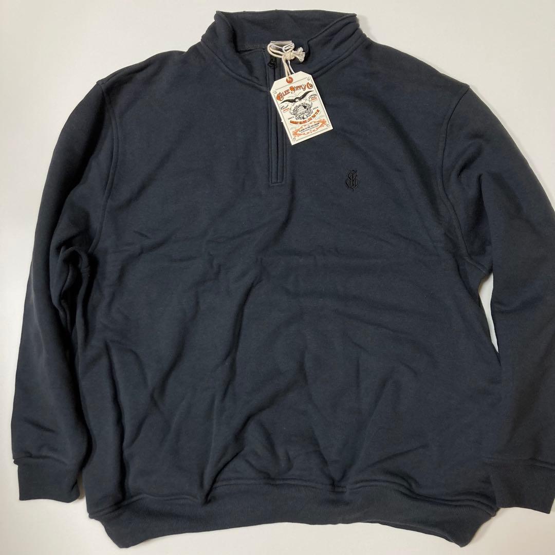 新品 CALEE 23AW ハーフジップスウェット L Charcoal