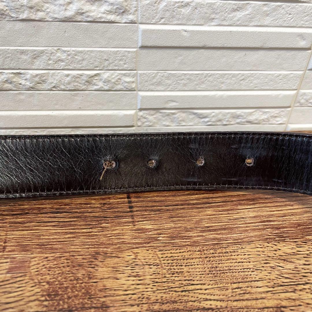 グッチ GG インターロッキング バックル キャンバス×レザー ベルト.