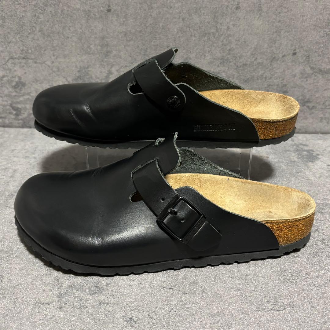極美品　ビルケンシュトック　ボストン　レザー　レギュラー幅　ブラック　2157