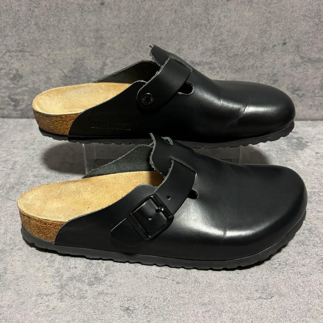 極美品　ビルケンシュトック　ボストン　レザー　レギュラー幅　ブラック　2157
