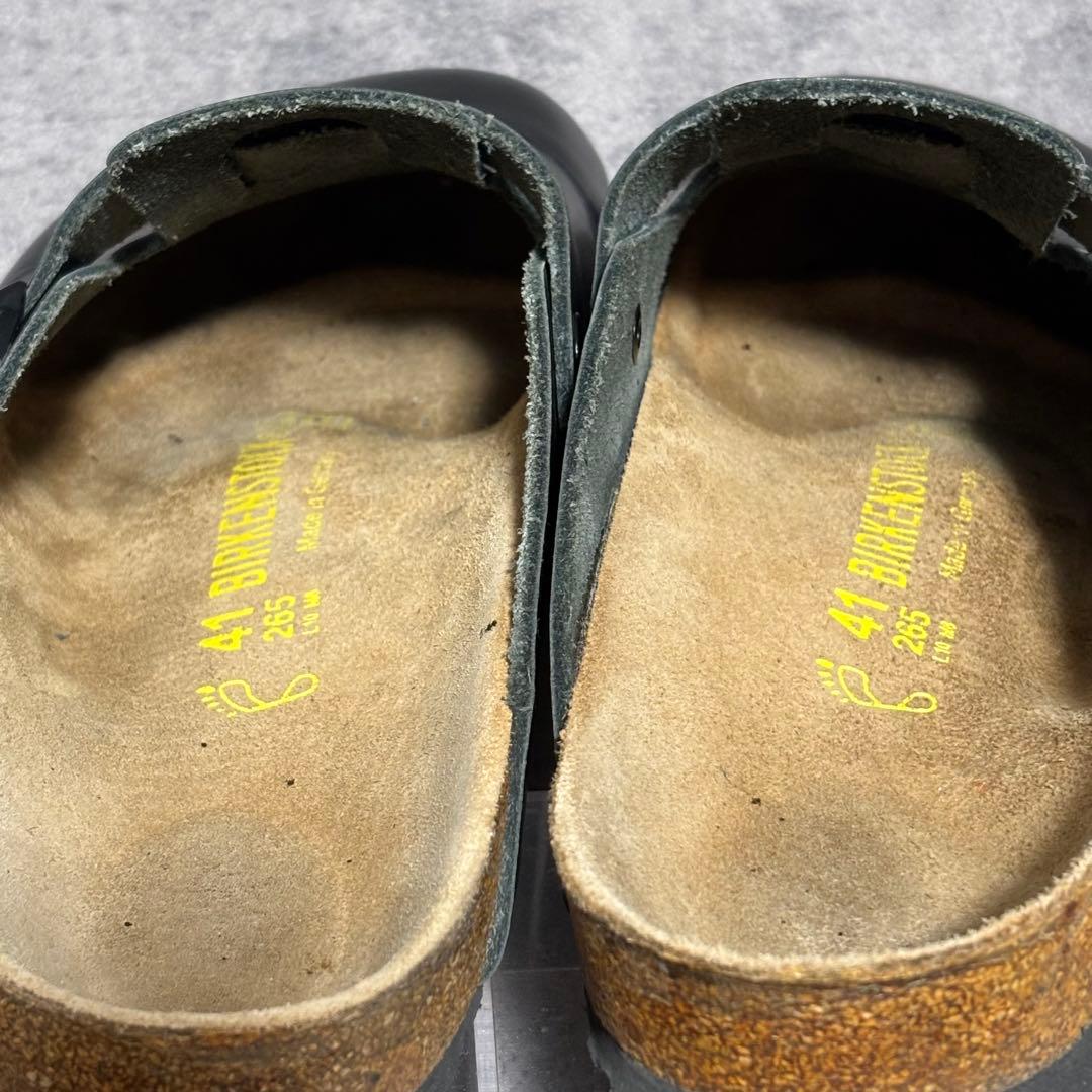 極美品　ビルケンシュトック　ボストン　レザー　レギュラー幅　ブラック　2157