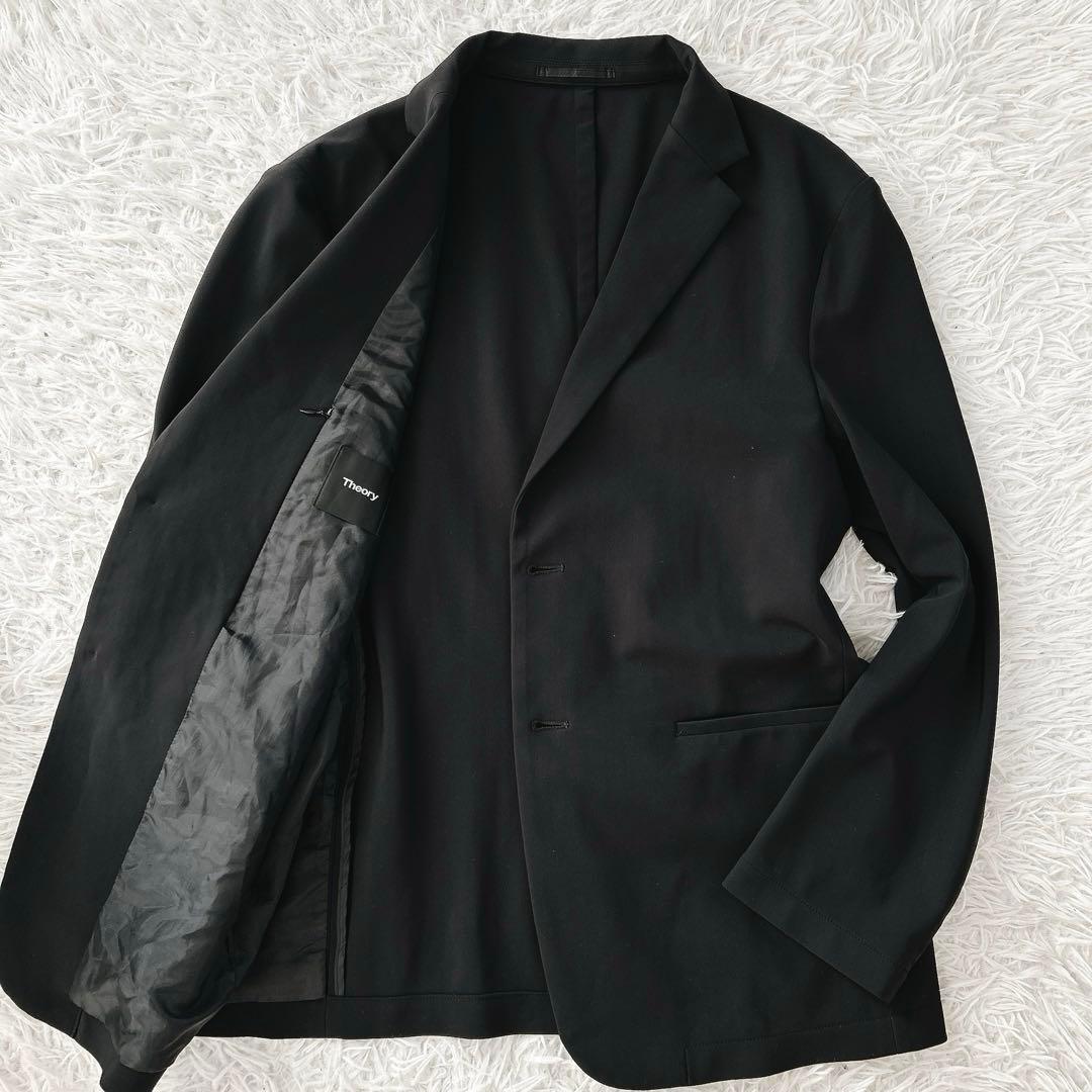 美品 Lサイズ セオリー テーラードジャケット 洗える ストレッチ 近年　黒