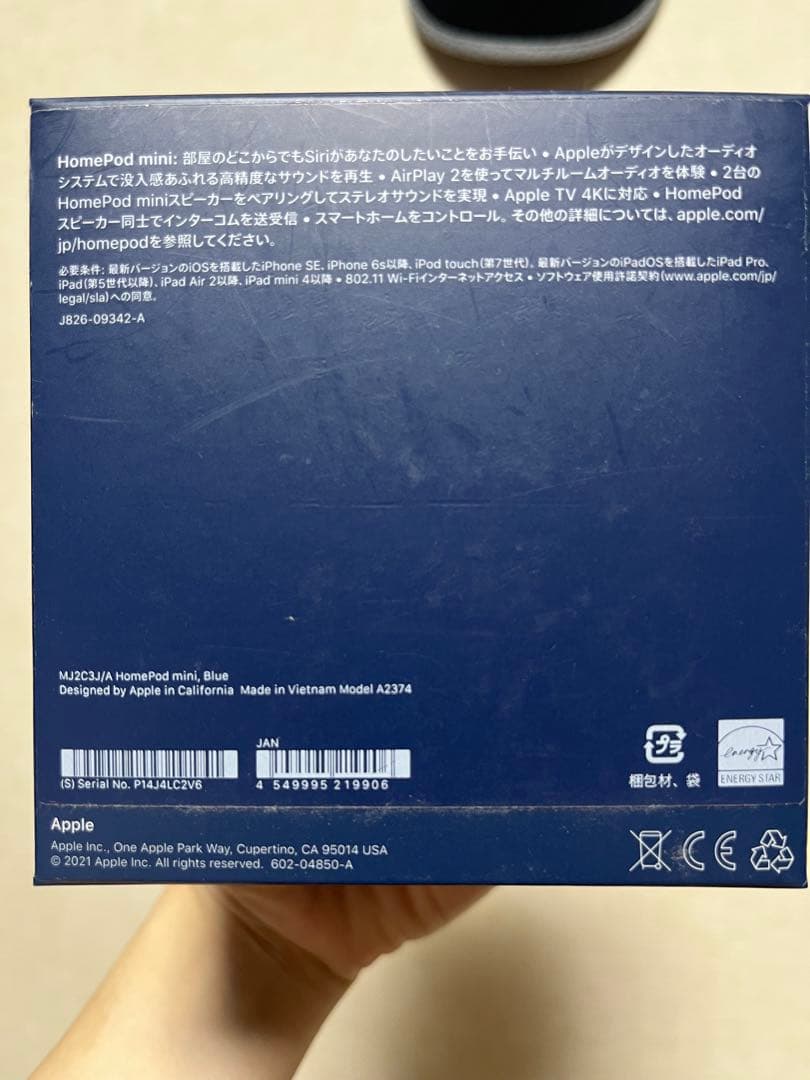 Apple Pod mini ブルー A2374