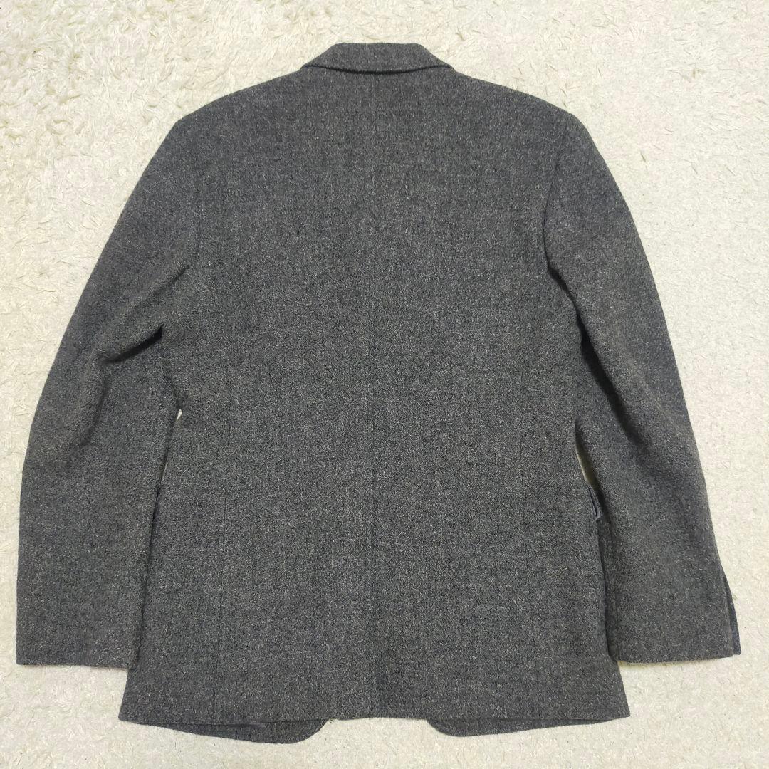 【大人ビジカジ】J.CREW×ハリスツイード・テーラードジャケット・灰・L~XL