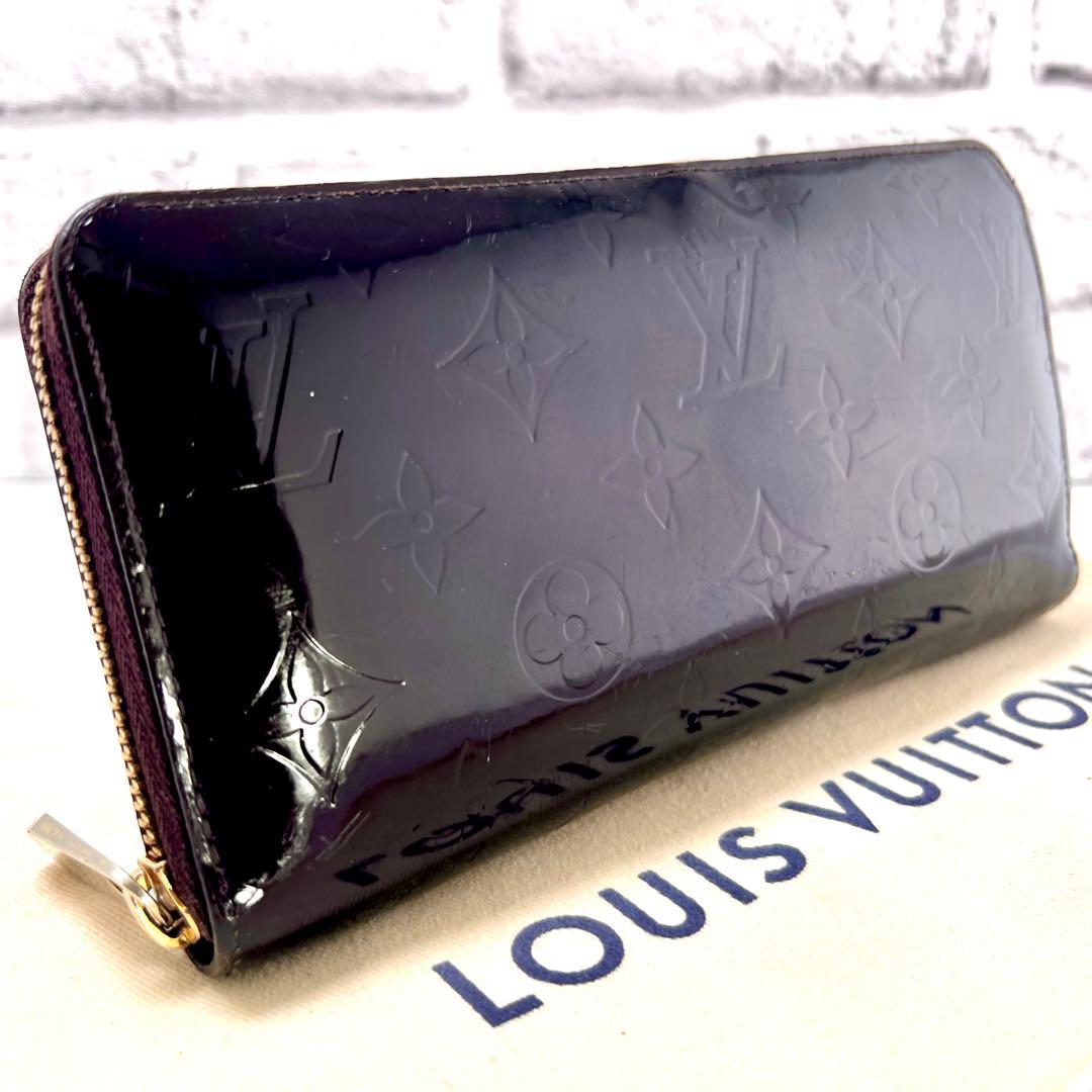 ルイヴィトン モノグラム ヴェルニ ジッピーウォレット アマラント 長財布