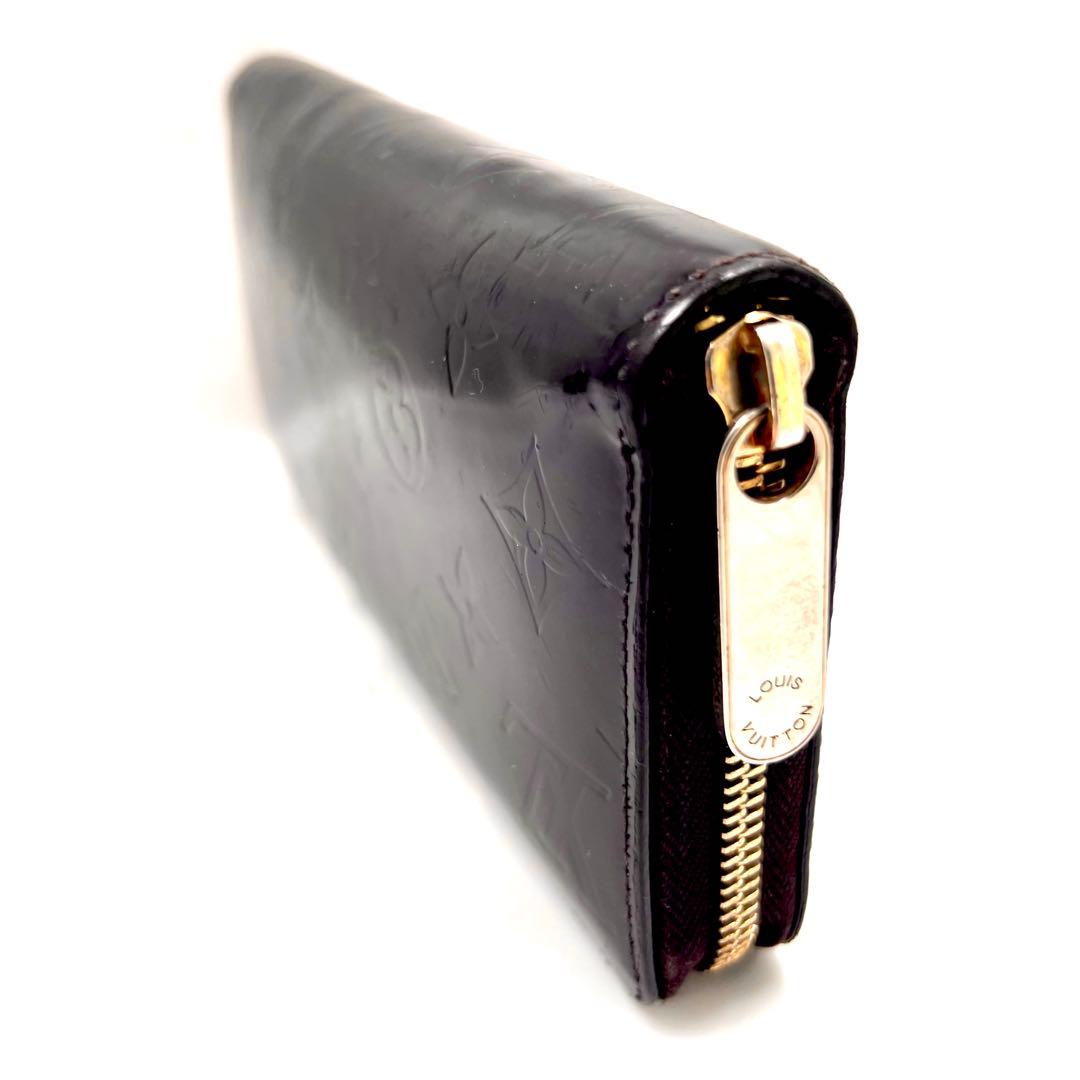 ルイヴィトン モノグラム ヴェルニ ジッピーウォレット アマラント 長財布