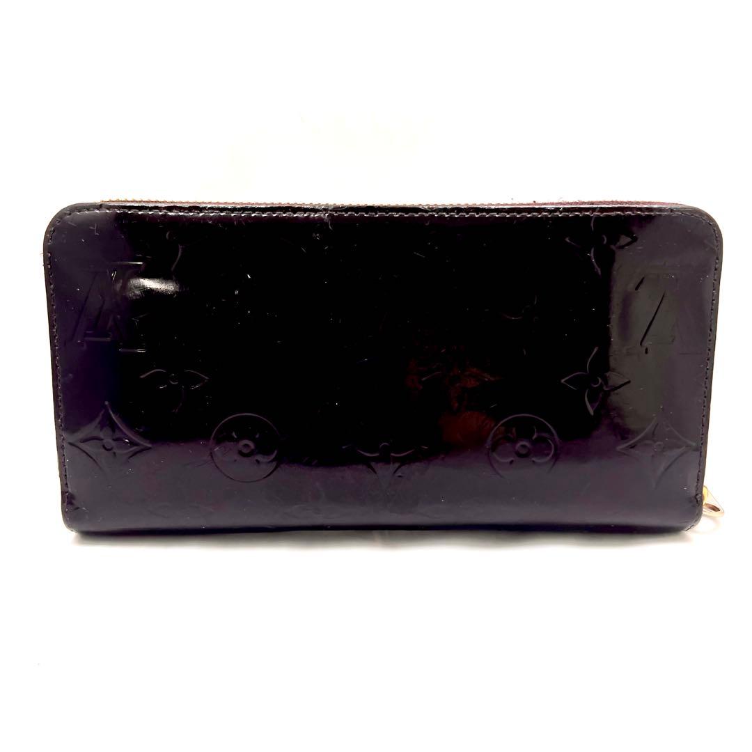 ルイヴィトン モノグラム ヴェルニ ジッピーウォレット アマラント 長財布