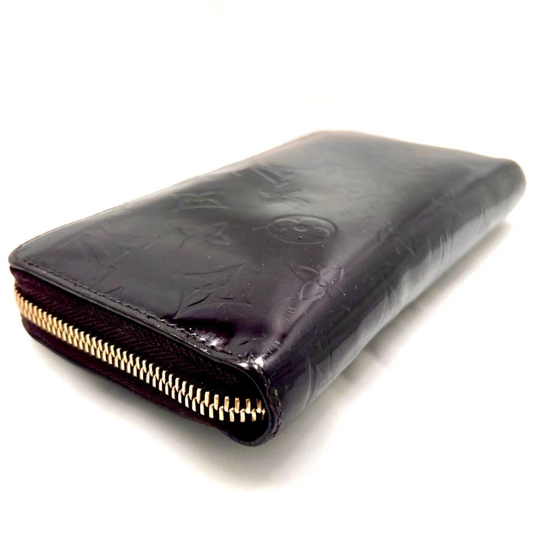 ルイヴィトン モノグラム ヴェルニ ジッピーウォレット アマラント 長財布