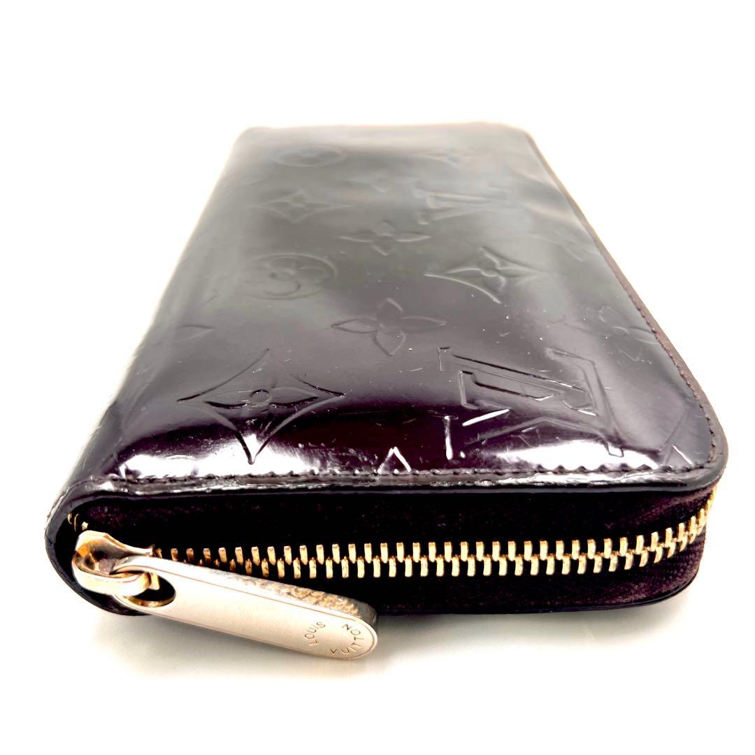 ルイヴィトン モノグラム ヴェルニ ジッピーウォレット アマラント 長財布