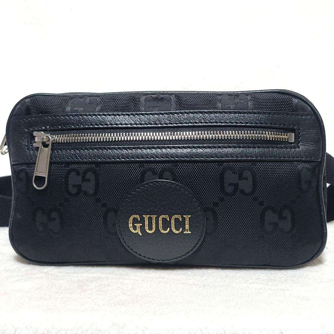 【現行 美品】GUCCI　ボディバッグ オフザグリッド GG柄 631341 黒