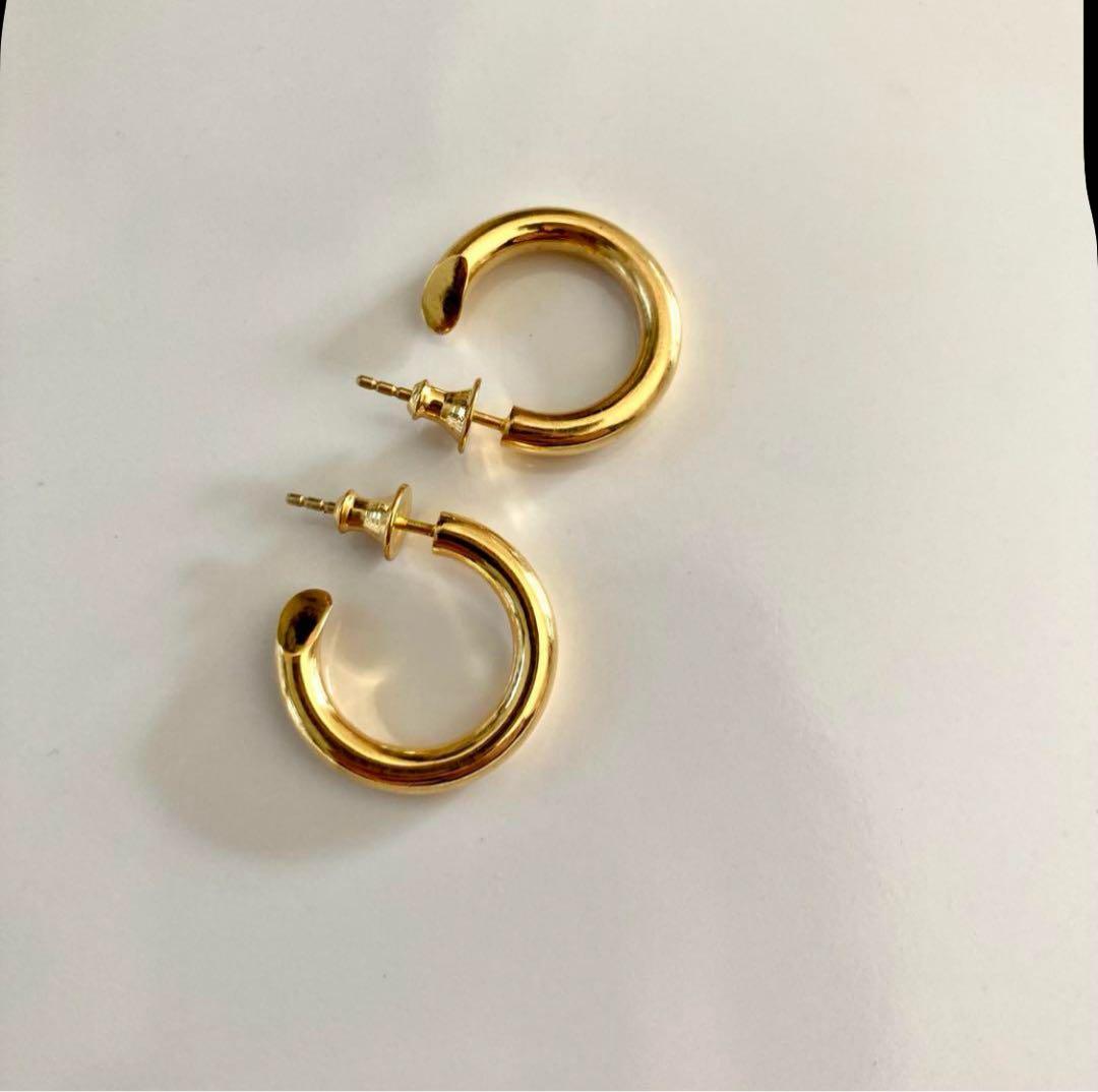 ゴールド　両耳　3.5×21mm 18k シルバー925 501同サイズ山田涼介