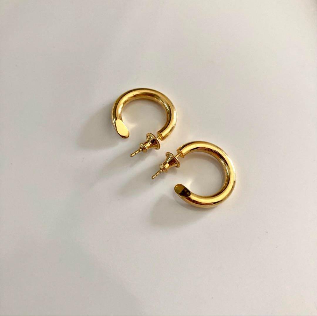 ゴールド　両耳　3.5×21mm 18k シルバー925 501同サイズ山田涼介