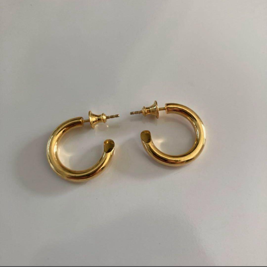 ゴールド　両耳　3.5×21mm 18k シルバー925 501同サイズ山田涼介