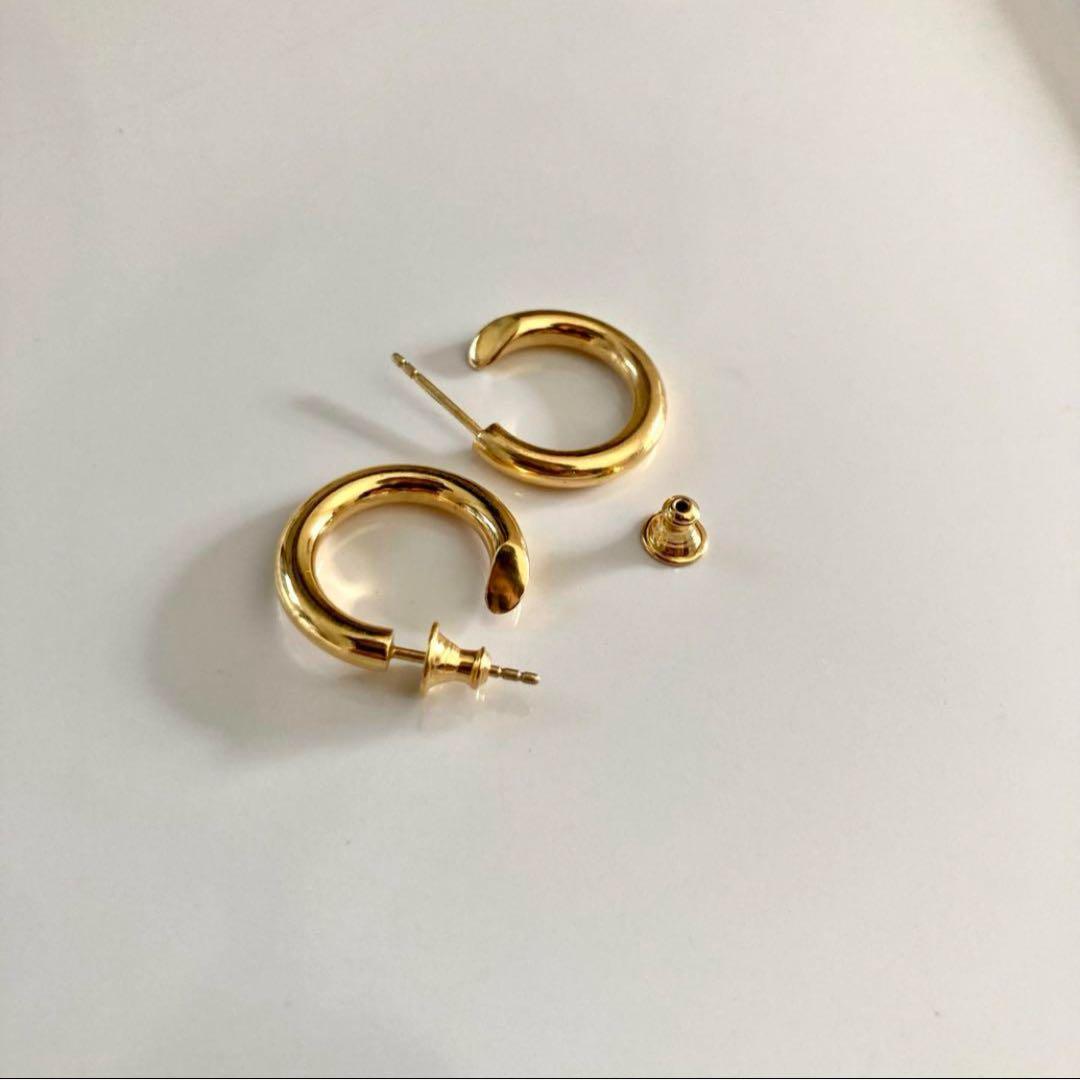 ゴールド　両耳　3.5×21mm 18k シルバー925 501同サイズ山田涼介