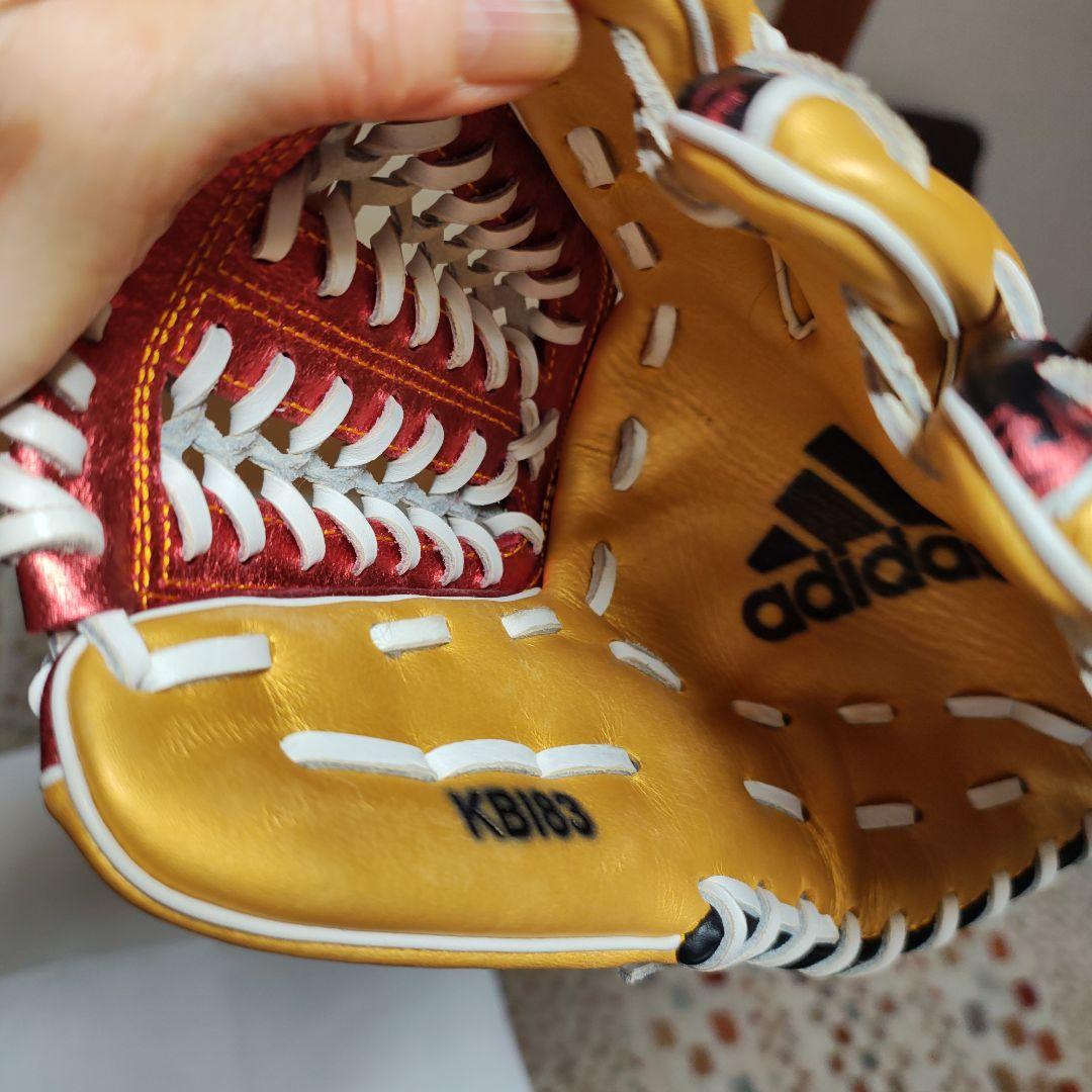 アディダス軟式野球グローブ メタリックkB183レアで美品