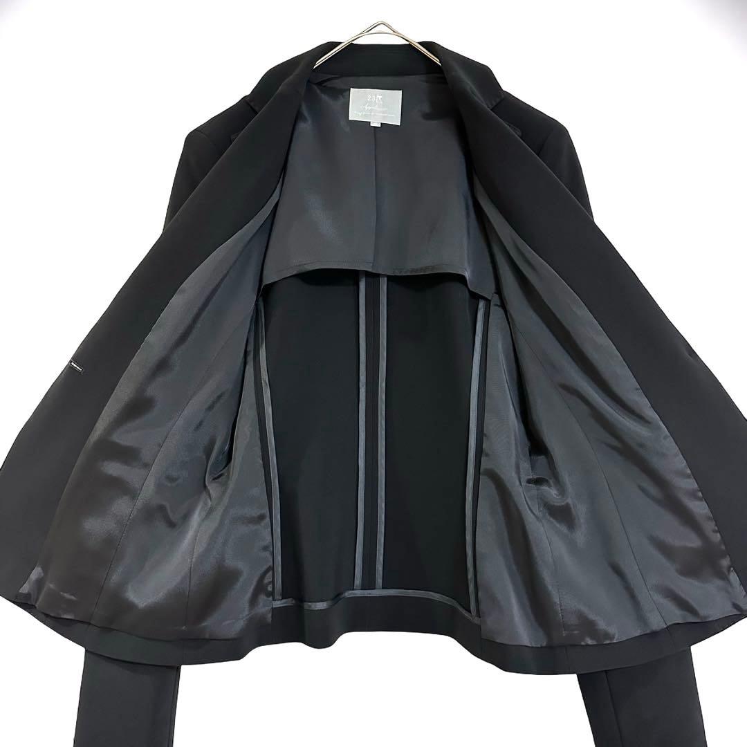 美品/23区/スカートスーツ/セットアップ/フォーマル/ブラック/無地/40