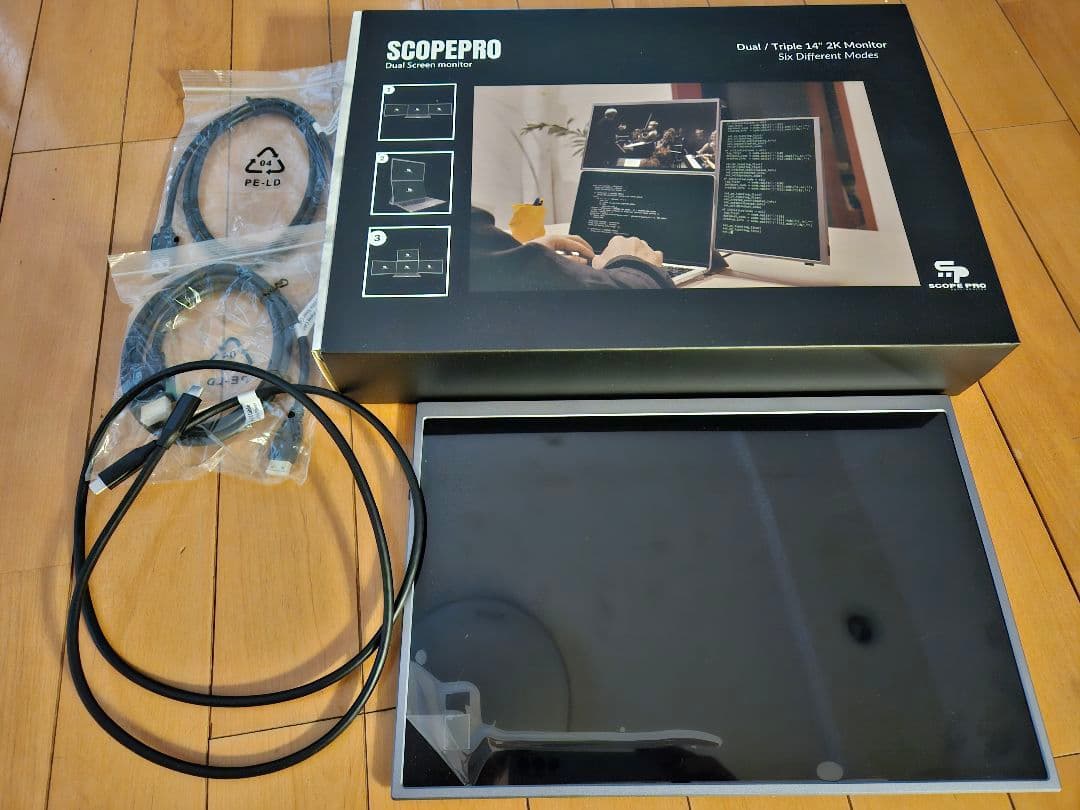 【超希少】極薄超軽量モバイルディスプレイ580g14.0インチPC本体に取り付け