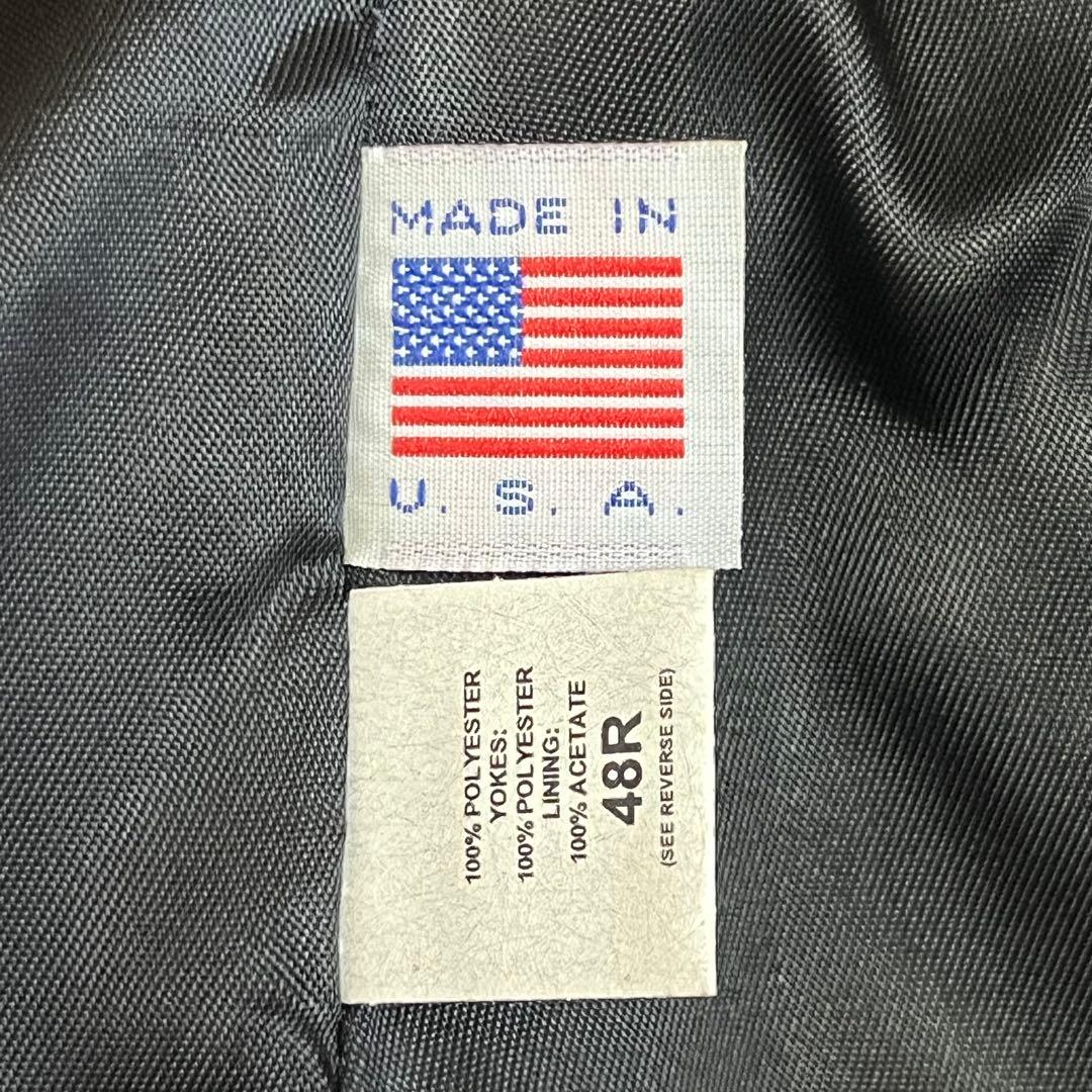 【美品】Made in USA ウエスタンテーラードジャケット 異素材 光沢