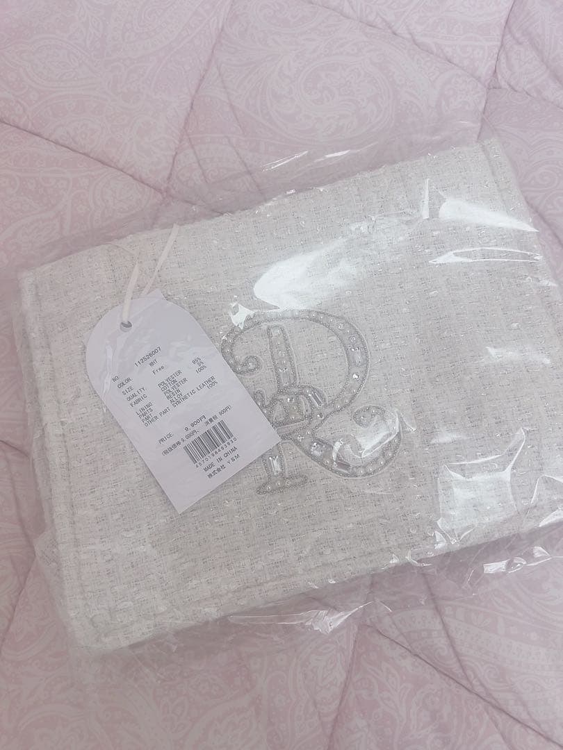 新品　Darich DRビジューミニトートバッグ ホワイト