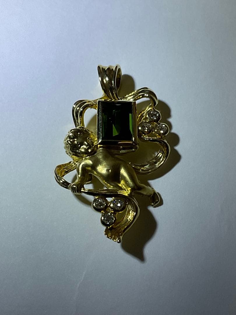 k18 ペンダントトップ　トルマリン