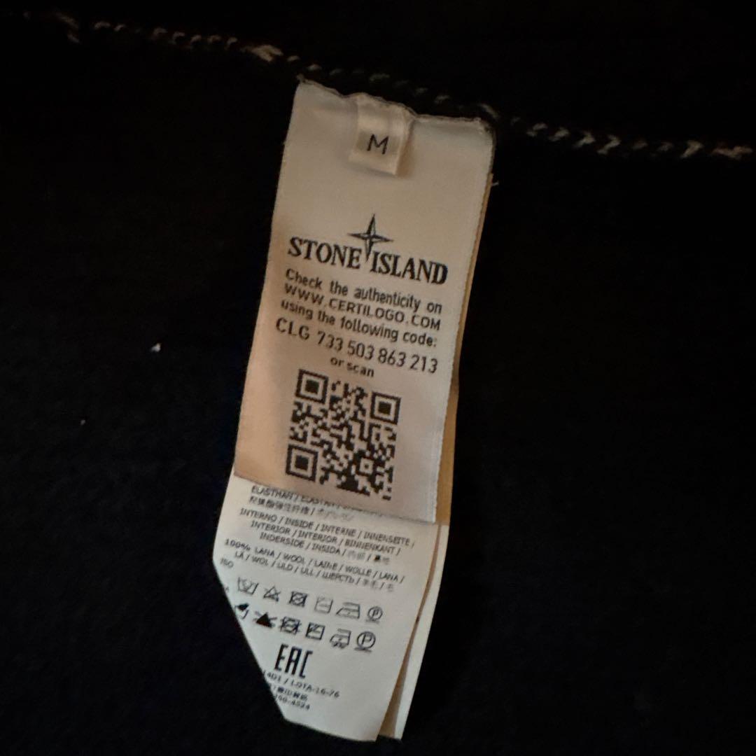 stone  ニット カーディガン ジップアップ ポーカー M