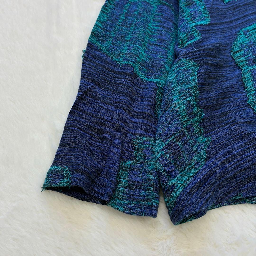 美品 慈雨 センソユニコ 変形 ジャガード カットソー チュニック 近年 40