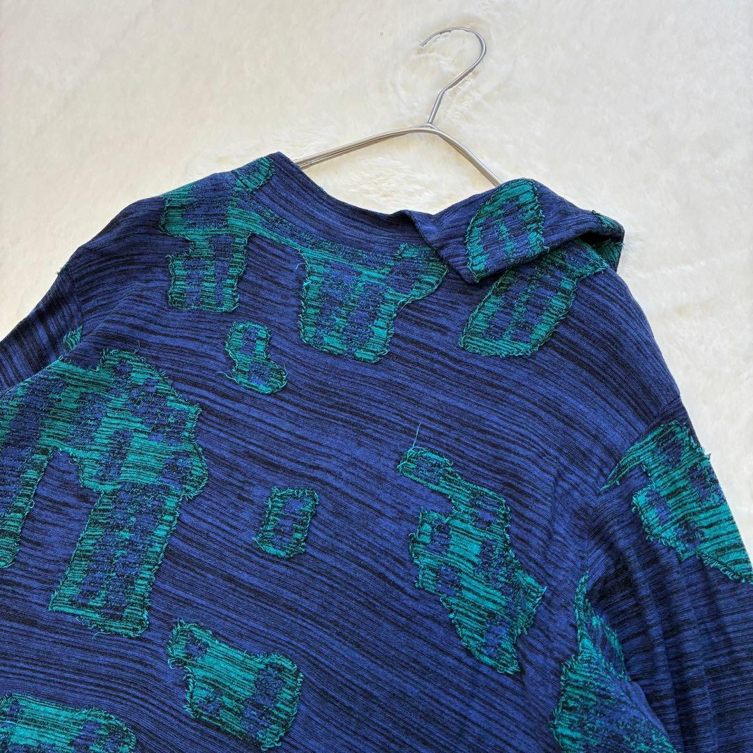 美品 慈雨 センソユニコ 変形 ジャガード カットソー チュニック 近年 40