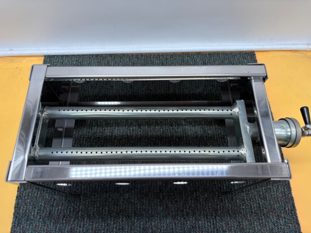 【新品】 明石焼機　たこ焼き機　銅製　ガス式　10穴用　f923