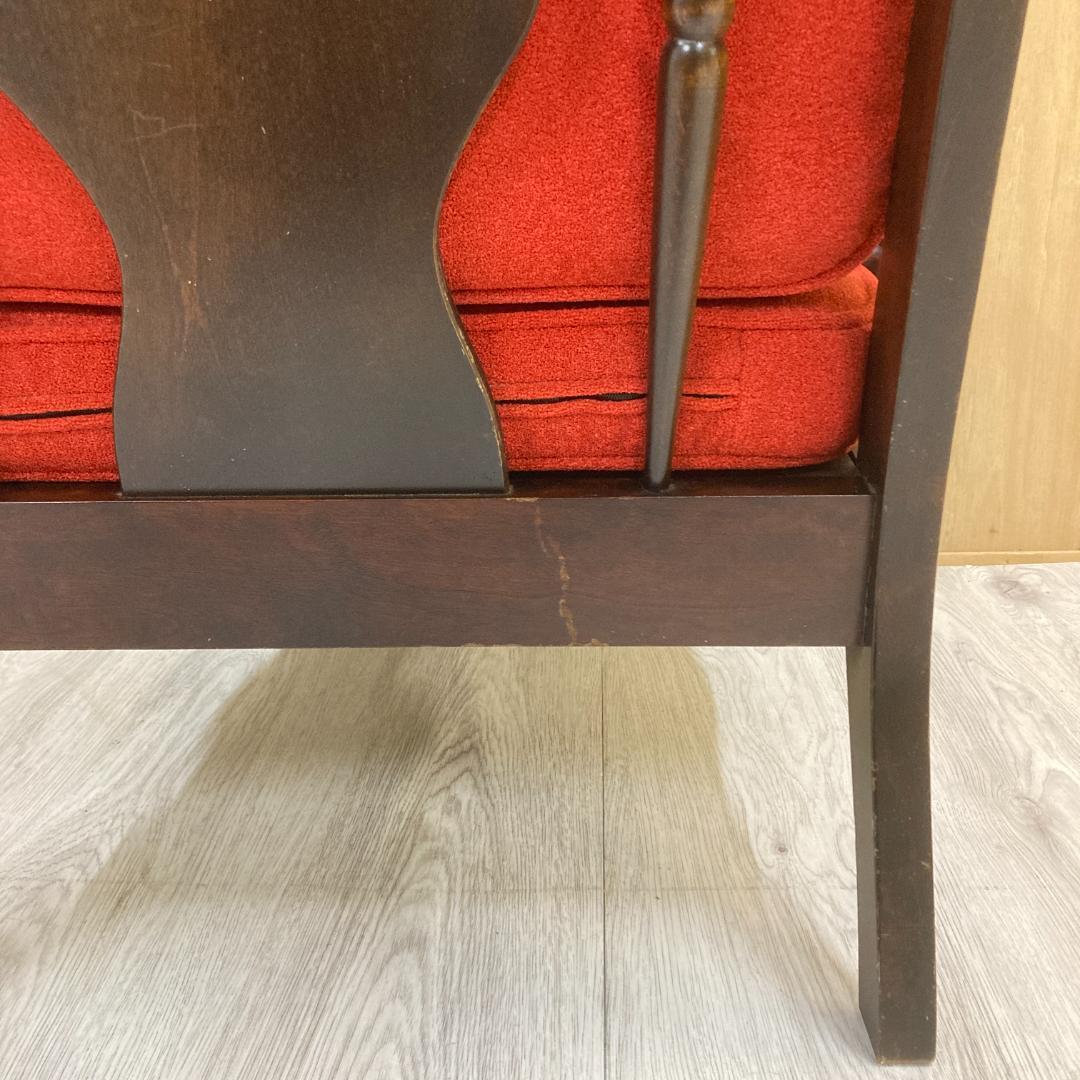 北海道民芸家具 樺無垢材 1人掛けソファ 1Pソファ B