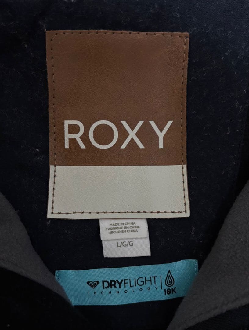 ROXY ブラック ウィンタースポーツウェアトップス