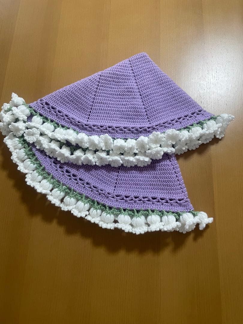 にゃー　花束ブランケット　すずらん