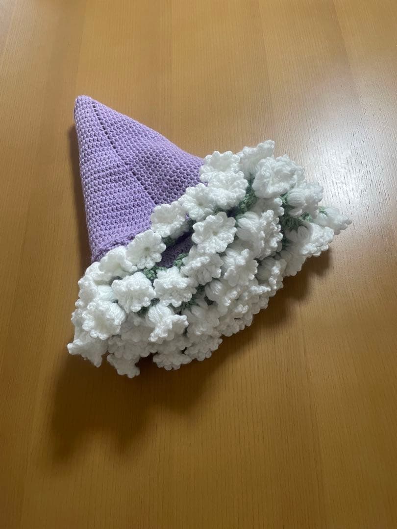 にゃー　花束ブランケット　すずらん