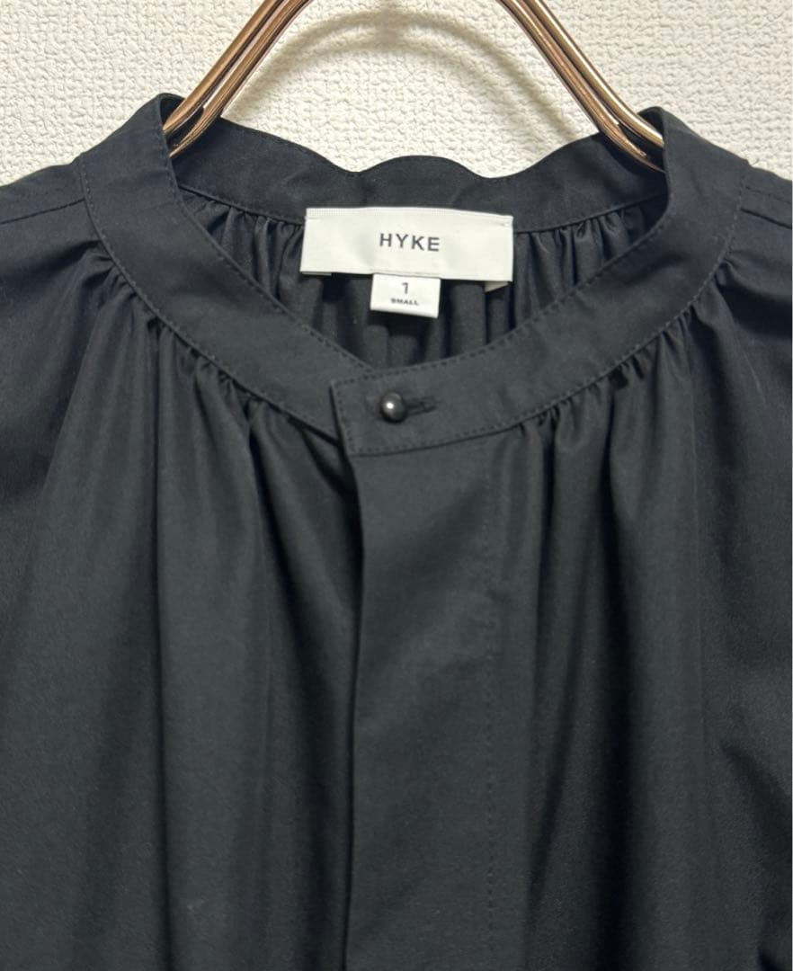 美品 HYKE バルーンスリーブ ワンピース ブラック サイズ1