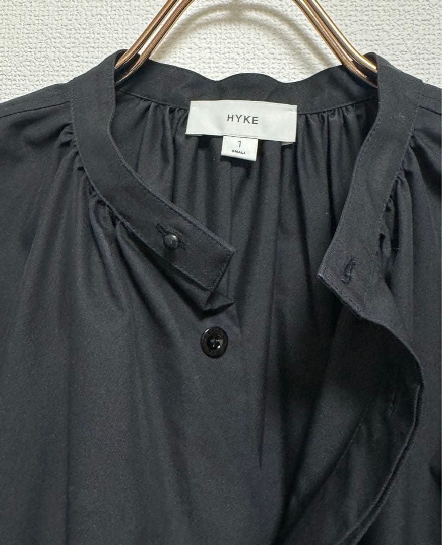 美品 HYKE バルーンスリーブ ワンピース ブラック サイズ1