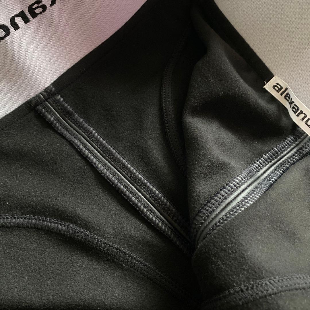 アレキサンダーワン alexander wang レザーパンツ　ロゴウエスト