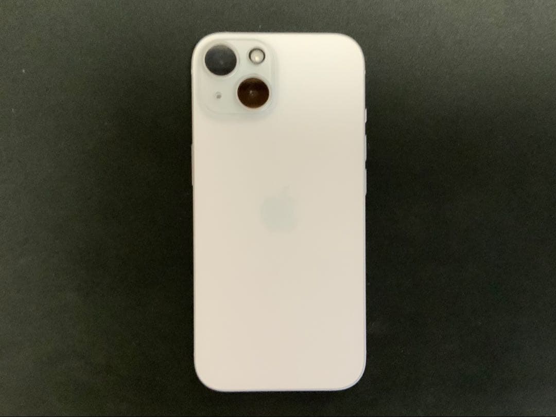 美品｜iPhone 15｜128GBブルー・外箱・新品ガラスフィルム