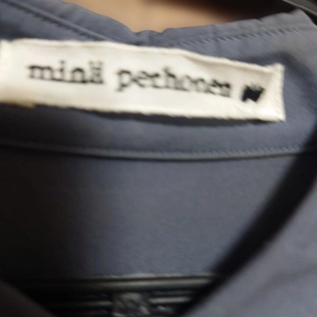 minä perhonen グレー シャツワンピース 長袖