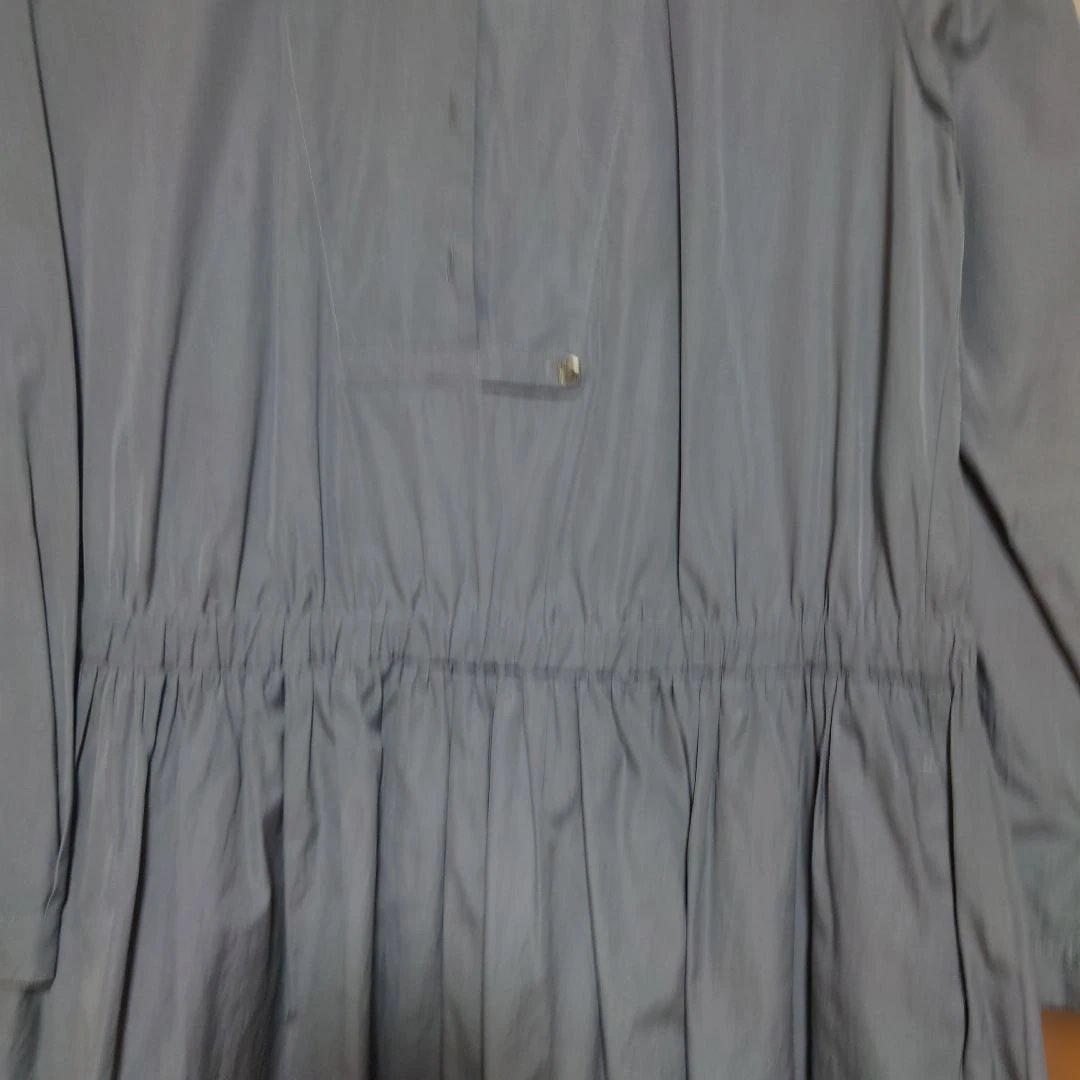 minä perhonen グレー シャツワンピース 長袖