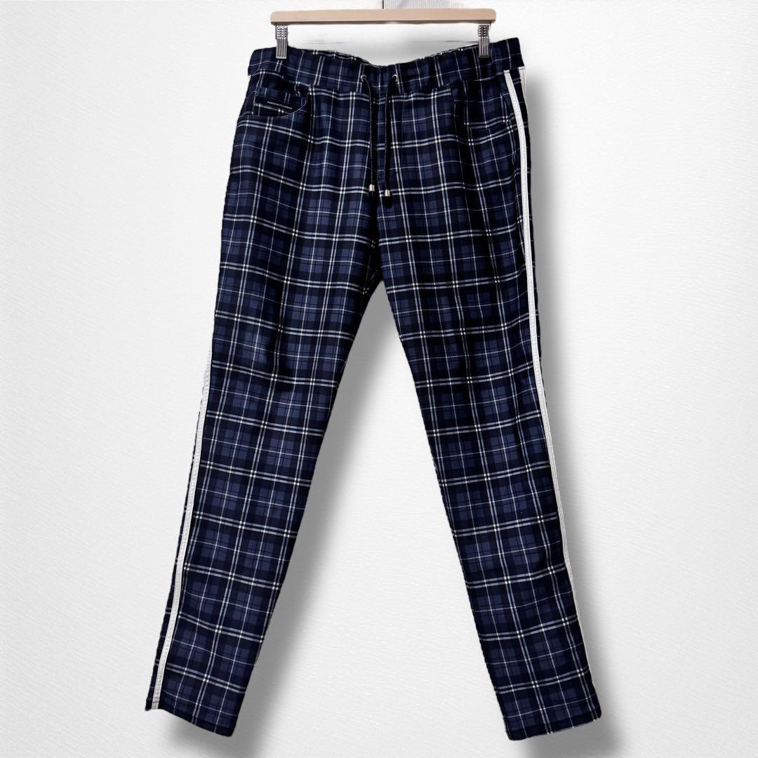リサウンドクロージング チェックラインパンツ