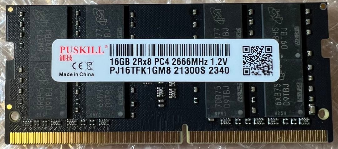 PUSKILL 16GB 2666MHz DDR4 メモリ
