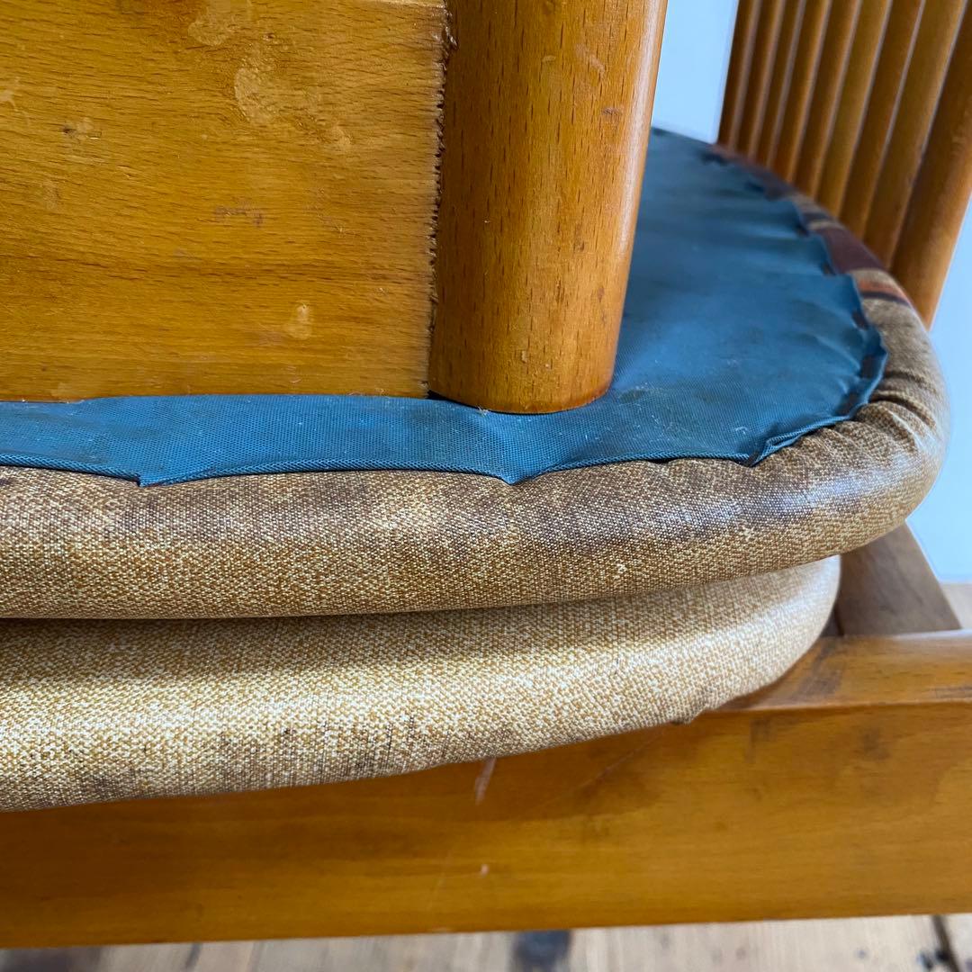 2脚セット ヴィンテージ ダイニングチェア 椅子 木製 レトロ モダン y110