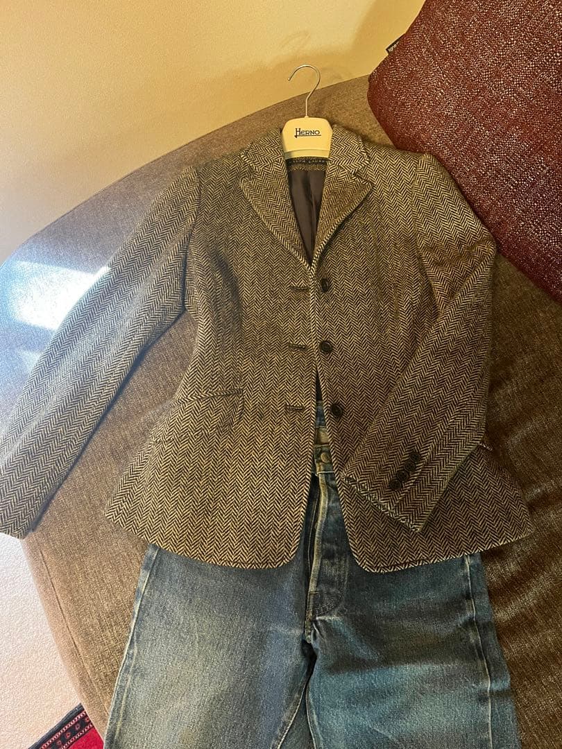 【極美品】ラルフローレン ウール ツィード ヘリンボーン 日本製 11号