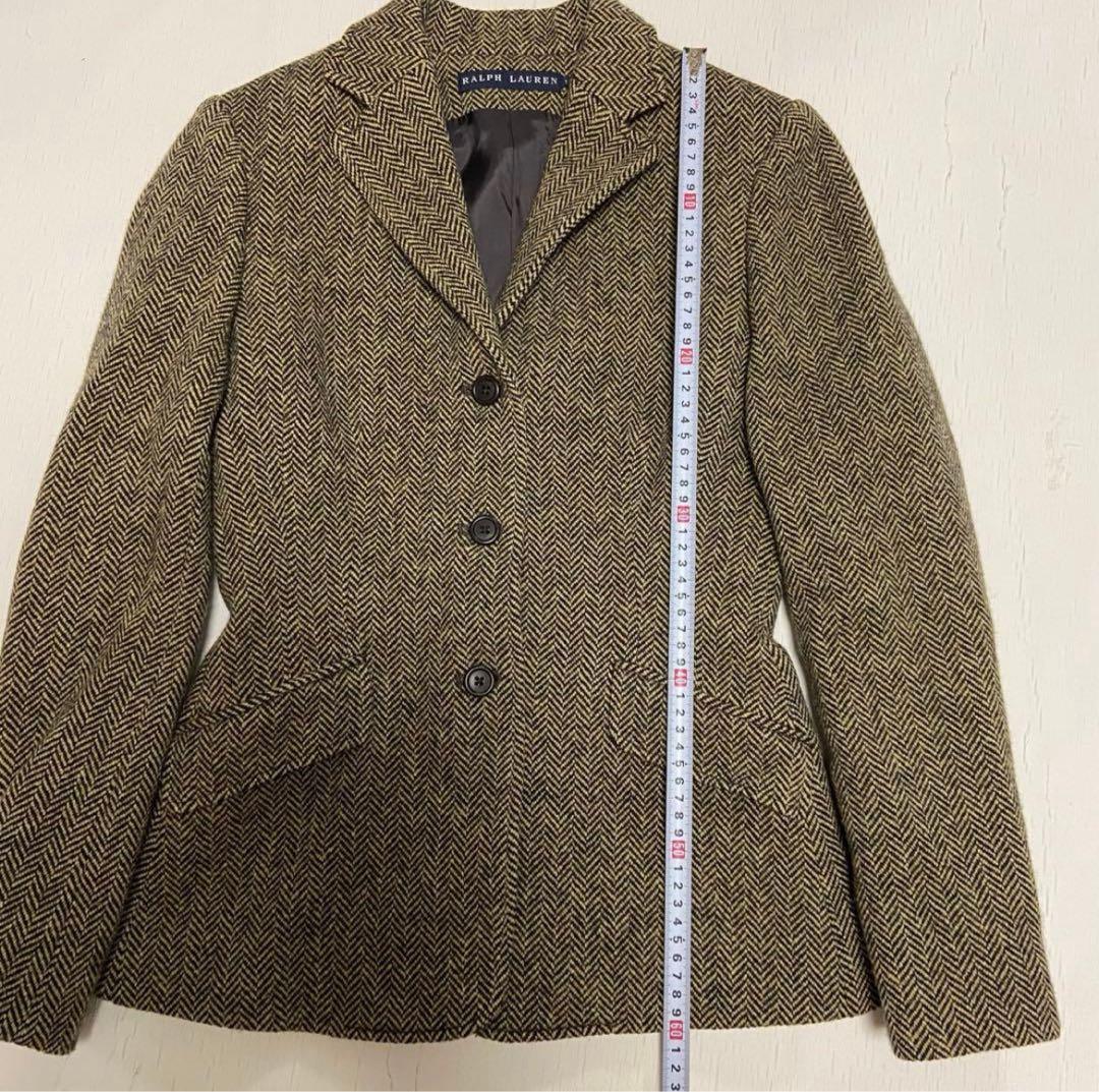 【極美品】ラルフローレン ウール ツィード ヘリンボーン 日本製 11号